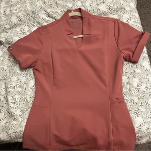 Inala Mauve slim scrub top